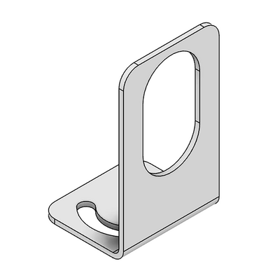 MODULAR SOLUTIONS ALUMINUM BRACKET<BR>30 SERIES 18MM SENSOR HOLDING